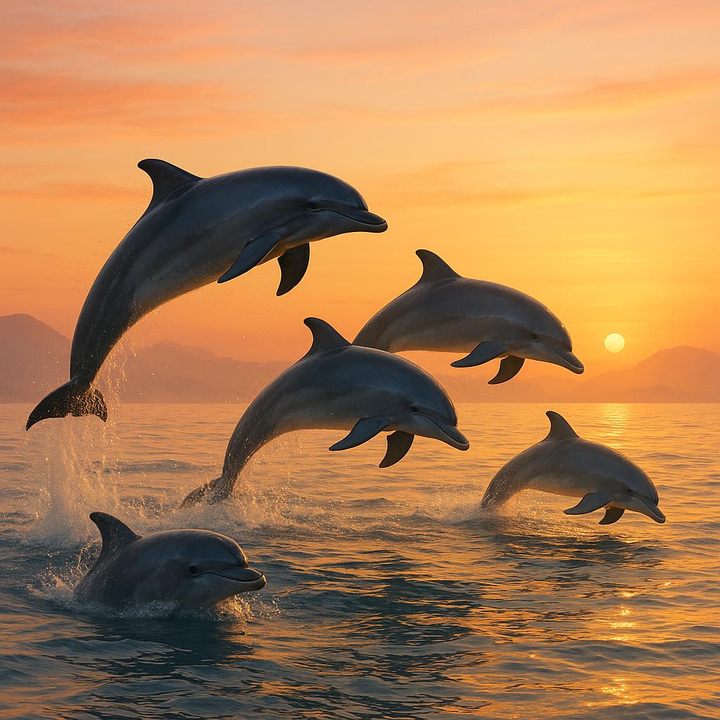 Dolphins at Dawn